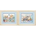 Dimensions Watercolor Precious Puppy Pair - 91228