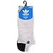 adidas Originals Men's Roller No Show Socks (3-Pair), White-Clear Onix Space Dye/Black-Bold Onix Space Dye/Black, Large