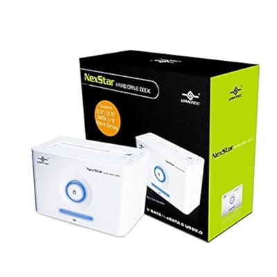 Vantec 2.5 3.5 SATA to USB 3.0 SuperSpeed Hard Drive Dock White