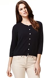 Autograph Pure Cashmere 3/4 Sleeve Cardigan