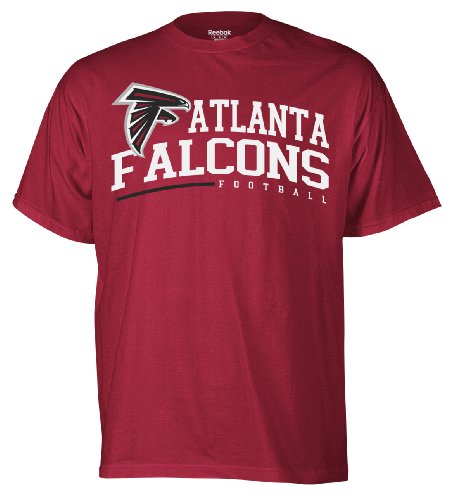 NFL Men's Atlanta Falcons Arched Horizon Tee Shirt (Dark Cardinal, X-Large)