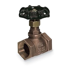 Bronze globe valve; 1-1/4" NPT(F)