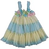Little Mass Boo Net Overlay Flower Dress