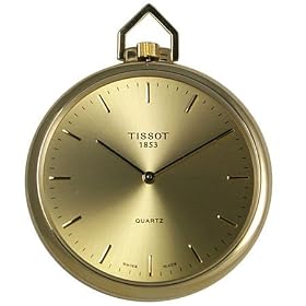 Click here to buy Tissot 14k Gold Mens Pocket Watch T82.2.505.21c by Tissot.
