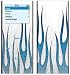 Blue Chill Flame Design Decal Skin Sticker for Apple iPod nano 2G (2nd Generation) 2GB/ 4GB/ 8GB Player