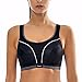 La Isla Women's High Impact Wire Free Non Padded Racerback Run Sports Bra