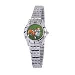 American Kennel Club Women's D1662S244 Pembroke Welsh Corgi Silver-Tone Expansion Band Watch