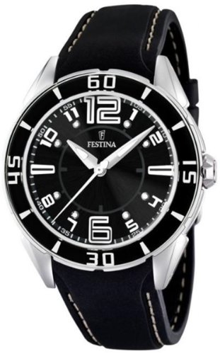 Festina Unisex F16492/6 Black Rubber Quartz Watch with Black Dial