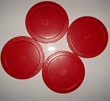Air Hockey Arcade Quality - 4 x 63mm Pucks Red