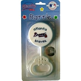 MLB Baseball Atlanta Braves Baby Rattle