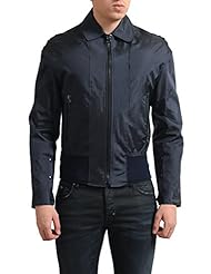 Apparel: Lanvin Mens Navy Full Zip Windbreaker Jacket US XS IT 46