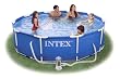 Intex 10' x 30" Metal Frame Pool Set w/ Filter Pump - Model 56998E
