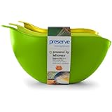 Preserve Nested Mixing Bowls, Green/Green/Yellow, Set of 3
