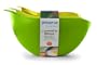Preserve Nested Mixing Bowls, Green/Green/Yellow, Set of 3