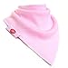 Zippy Fun Baby Bandana Drool Bibs (4 Pack Gift Set) Pink and White
