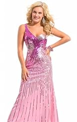 Chiffon/Taffeta/Tulle Crystals Lace Sequined Crystal Beaded Applique Prom Dress 
