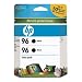 HP 96 Twinpack Black Inkjet Print Cartridge with Vivera Ink (C9348FN#140)