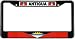 Antigua Barbuda Flag Black License Plate Frame Metal Holder