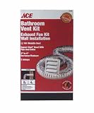 DEFLECT-O ACESBK8W4FL WALL BATH VENT KIT WITH LOUVERED VENT HOOD, PIPE AND COLLAR (PACK OF 6)