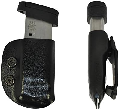 Kydex IWB Mag Pouch Magazine Carrier Holster Black (Glock 36, Left)