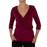 A. Byer Junior's Ruffle Me Up Shawl Collar Soft Sweater In Rich Colors