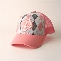 Reebok Bengals Argyle NFL Trucker Baseball Cap - Pink