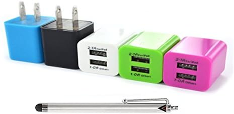 Dvacii® (4 Colorful Zebras) PREMIUM QUALITY AC USB Power Adapter Home Wall Charger for iPhone, iPod and iPad, HTC, Samsung + More