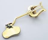 Produkt-Bild: Marschgabel Notenhalter Lyre f&uuml;r Posaune lang Messing