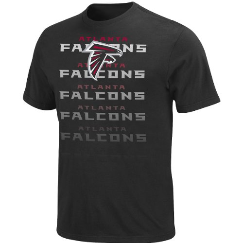 NFL Men's Atlanta Falcons All Time Great III Short Sleeve Basic Tee (Black, Large)