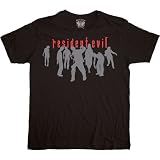 Resident Evil Zombie Crowd Silhouette Mens T-Shirt