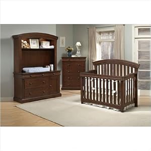 Bundle-56 Stratton Two Piece Convertible Crib Set (3 Pieces) Finish: Virginia Cherry