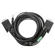 EFORCITY Premium VGA Monitor Extension Cable w/ Audio M / M, 10ft / 3.05M