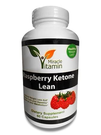 Miracle Vitamin Raspberry Ketones Plus+ Weight Loss Supplement and Appetite Suppressant (60)