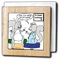 Londons Times Funny Animals Cartoons - Doctor Squirrel MD - Tile Napkin Holders