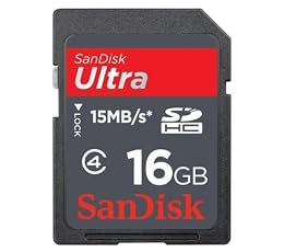 SanDisk Ultra SD 16 GB Flash Memory Card SDSDH-016G