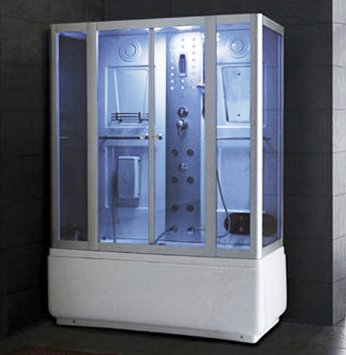Buy Premium Steam Shower Whirlpool Bath Tub Sauna with Heating Pump and Hands Free Phone