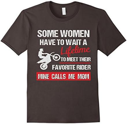 Men's Favorite Motocross Rider - Mine Calls Me Mom T-Shirt Medium Asphalt