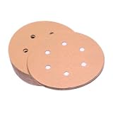 SAIT 37639 4S/4V 6-Inch Hook & Loop w/6 vac holes 180 Grit Stearated Aluminum Oxide Sanding Disc - Premium - 50 Pack