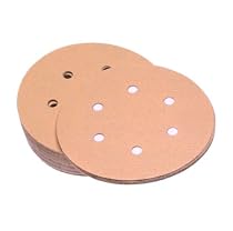 SAIT 37639 4S/4V 6-Inch Hook & Loop w/6 vac holes 180 Grit Stearated Aluminum Oxide Sanding Disc - Premium - 50 Pack