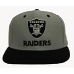 2 Tone Oakland Raiders Snapback Hat Cap - 2 Tone Grey Black