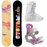 2012 Women's System Vibe Snowboard with Flow Boots and Siren Leaf Bindings