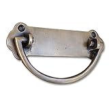 懐かしい雰囲気の素朴なハンドル。アンティーク調真鍮製取っ手　a085