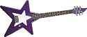 Daisy Rock Debutante Star Short Scale Electric Guitar, Cosmic Purple