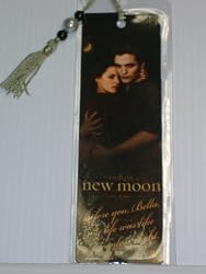 Twilight New Moon Edward and Bella Holding each other Bookmark with Tassel