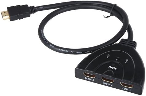 BARGAIN!!! 3 Port HDMI Splitter Input to 1 HDMI Output Auto Switch Switcher Cable Black in Consumer Electronics, TV, Video