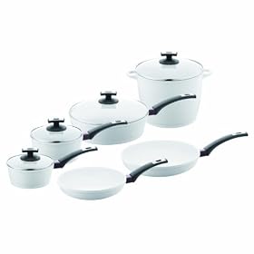 Buy 697701 Berndes EcoFit? Pearl Ceramic Coated Cast Aluminum 10 Piece Cookware Set now!