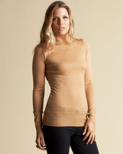 Long Sleeve Seamless Turtleneck – SOFT CAMEL 