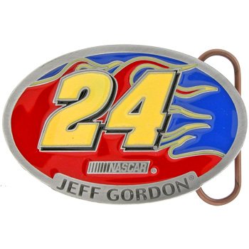 NASCAR 24 Jeff Gordon FLAMES Belt Buckle