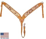 Breast Collar Hair Inlaid with Spots USA Leather