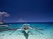 Bangka (Outrigger Boat) at White Beach, Puerto Galera, Mindoro Occidental, Philippine...